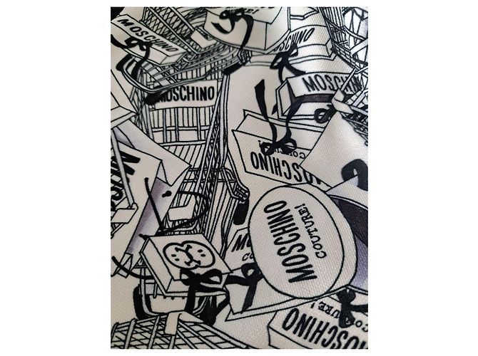 Giacca Bomber Moschino Couture! con Stampa Grafica Nero Rosso Blu Multicolore Giallo - vista 6