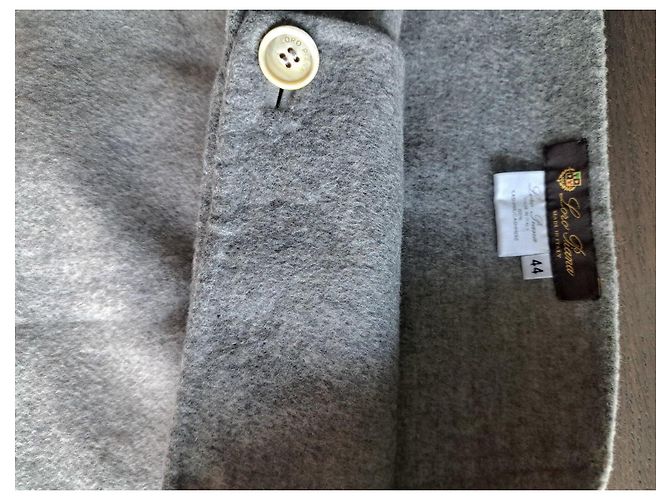 Loro Piana Falda de Cachemira Gris - vista 3