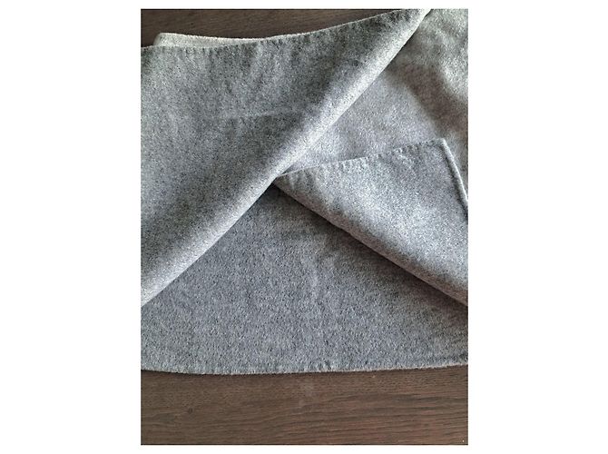 Loro Piana Falda de Cachemira Gris - vista 4