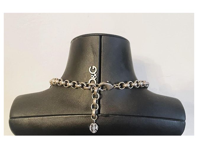 Collana Dolce & Gabbana Cammeo e Cristalli Swarovski Argento Multicolore Silver hardware - vista 4