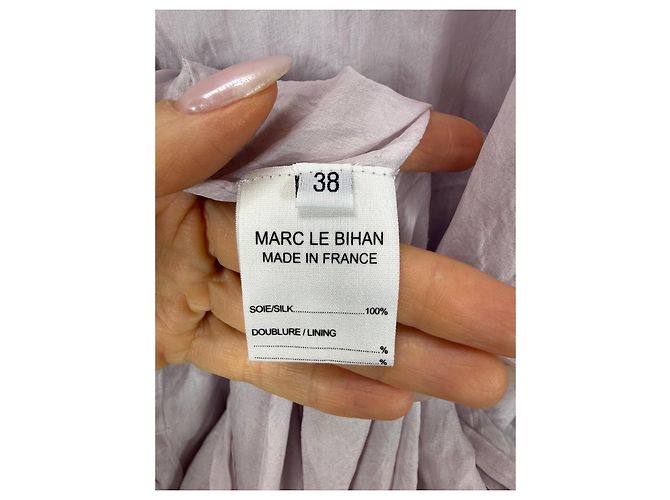 Autre Marque Marc Le Bihan Seiden-Maxikleid Pink - Ansicht 3