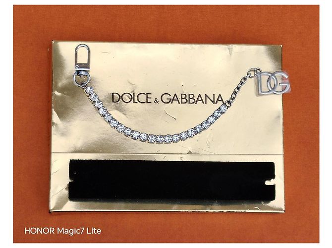 Dolce & Gabbana Bracciale Catena Cristalli Argento - vista 5