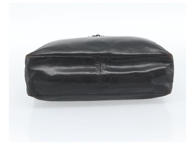 Borsa Tote PRADA in plastica con catena in pelle nera e argento Auth bs35453 Nero - vista 5
