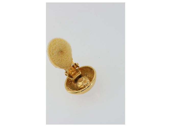 Orecchini CHANEL metallo Gold Tone CC Auth 183504 - vista 8
