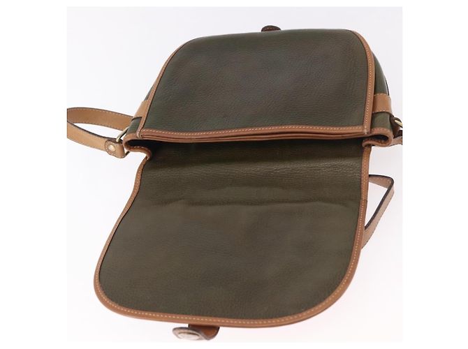 Céline Borsa a Spalla CELINE in Pelle Verde Oro Auth 183117 D'oro - vista 10