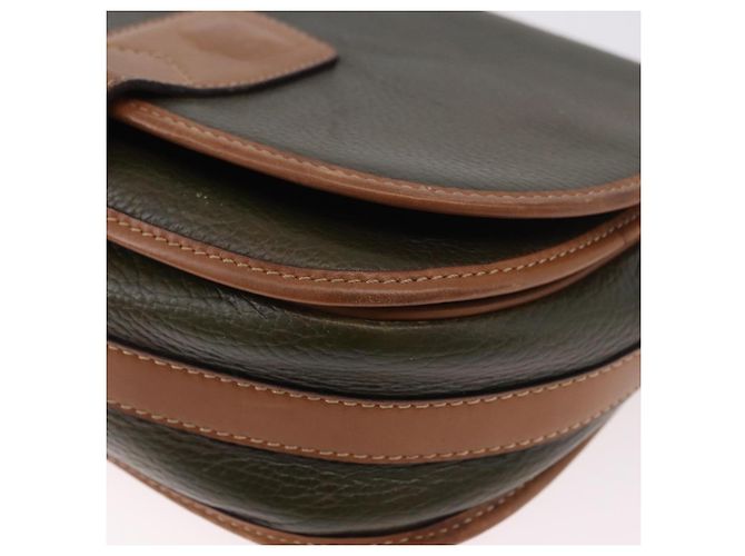 Céline Borsa a Spalla CELINE in Pelle Verde Oro Auth 183117 D'oro - vista 15