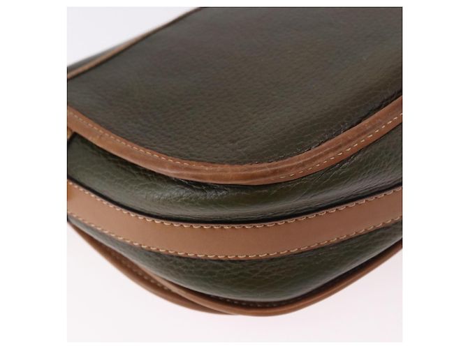 Céline Borsa a Spalla CELINE in Pelle Verde Oro Auth 183117 D'oro - vista 16