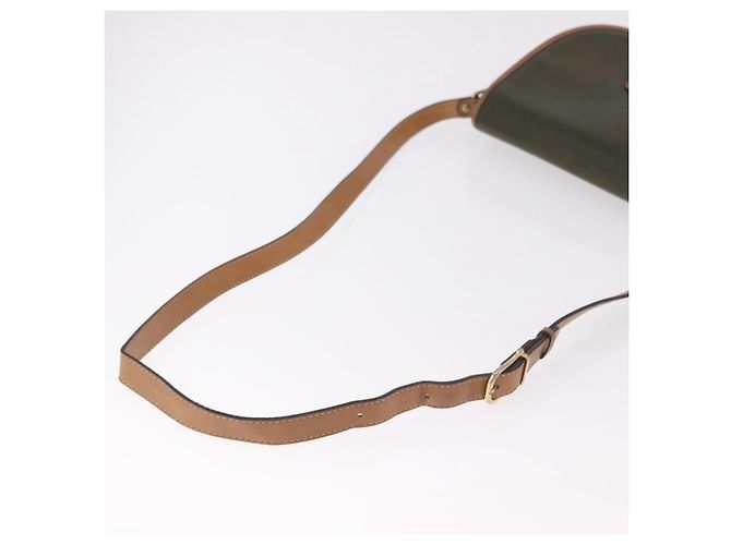 Céline Borsa a Spalla CELINE in Pelle Verde Oro Auth 183117 D'oro - vista 7