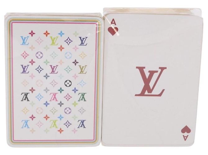 Carte da Gioco LOUIS VUITTON Multicolor Black White LV Auth 184279M Nero Bianco - vista 2