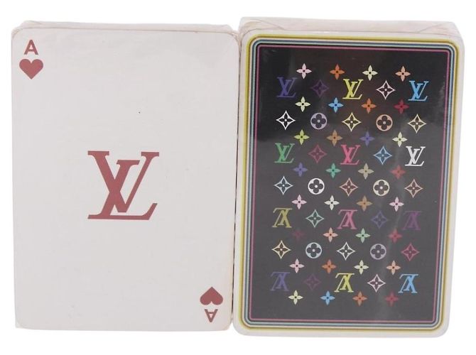 Carte da Gioco LOUIS VUITTON Multicolor Black White LV Auth 184279M Nero Bianco - vista 3