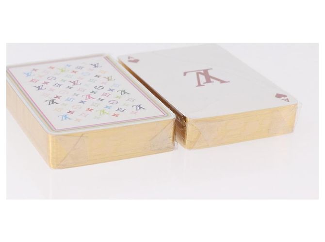 Carte da Gioco LOUIS VUITTON Multicolor Black White LV Auth 184279M Nero Bianco - vista 4