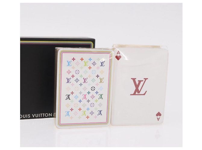 Carte da Gioco LOUIS VUITTON Multicolor Black White LV Auth 184279M Nero Bianco - vista 7