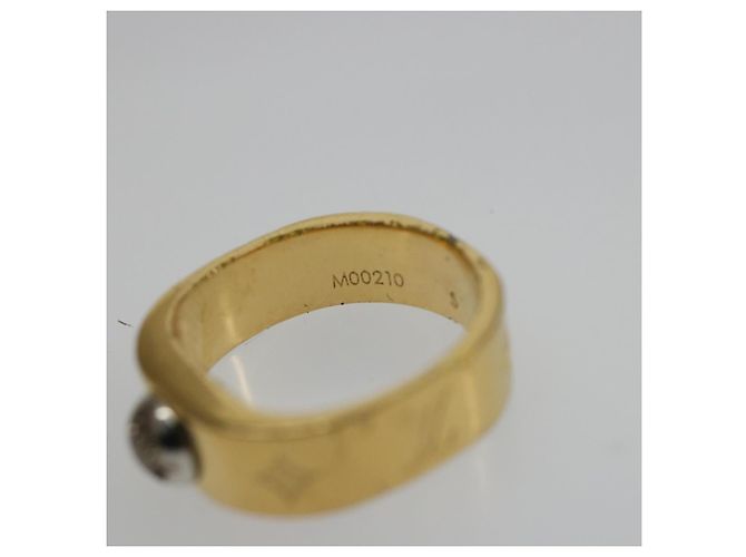 Anello LOUIS VUITTON Berg Nanogram in metallo Oro M00210 LV Auth 182944A D'oro - vista 11