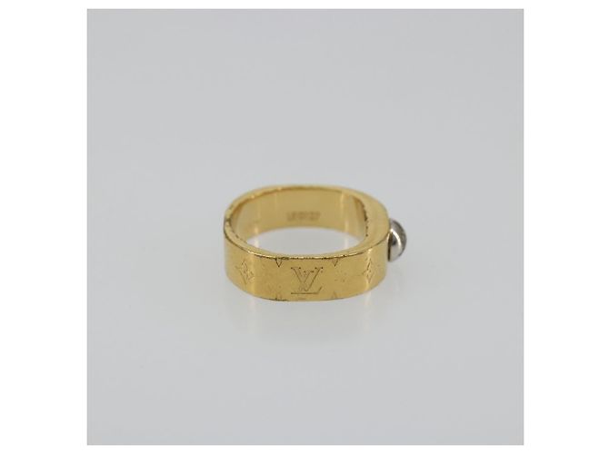 Anello LOUIS VUITTON Berg Nanogram in metallo Oro M00210 LV Auth 182944A D'oro - vista 5