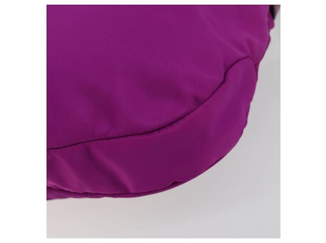 Borsa a tracolla Salvatore Ferragamo Vala in nylon viola e oro Autentica 182996A D'oro Porpora - vista 15