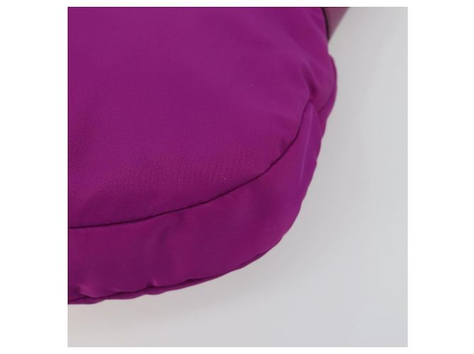 Borsa a tracolla Salvatore Ferragamo Vala in nylon viola e oro Autentica 182996A D'oro Porpora - vista 9
