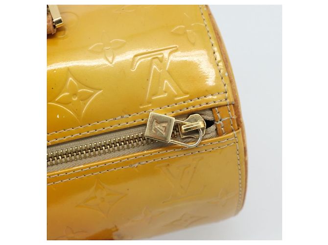 LOUIS VUITTON Monogram Vernis Bedford Hand Bag Beige M91006 LV Auth 184175 - view 18