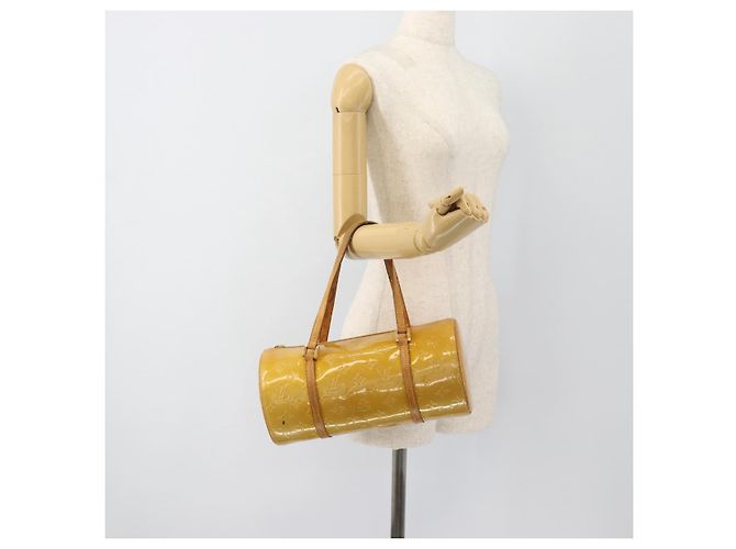 LOUIS VUITTON Monogram Vernis Bedford Hand Bag Beige M91006 LV Auth 184175 - view 21