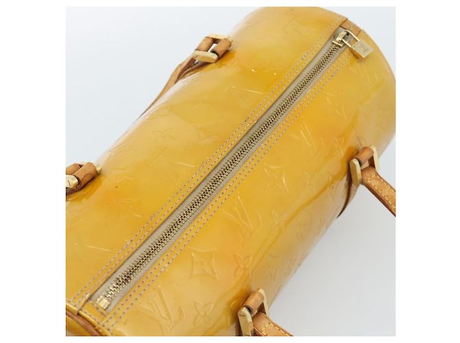LOUIS VUITTON Monogram Vernis Bedford Hand Bag Beige M91006 LV Auth 184175 - view 6