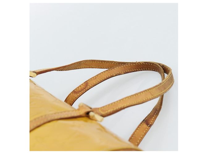 LOUIS VUITTON Monogram Vernis Bedford Hand Bag Beige M91006 LV Auth 184175 - view 8