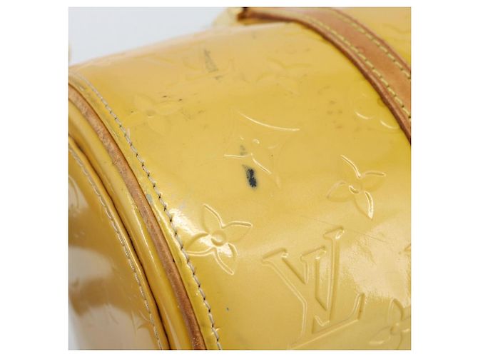 LOUIS VUITTON Monogram Vernis Bedford Hand Bag Beige M91006 LV Auth 184175 - view 9