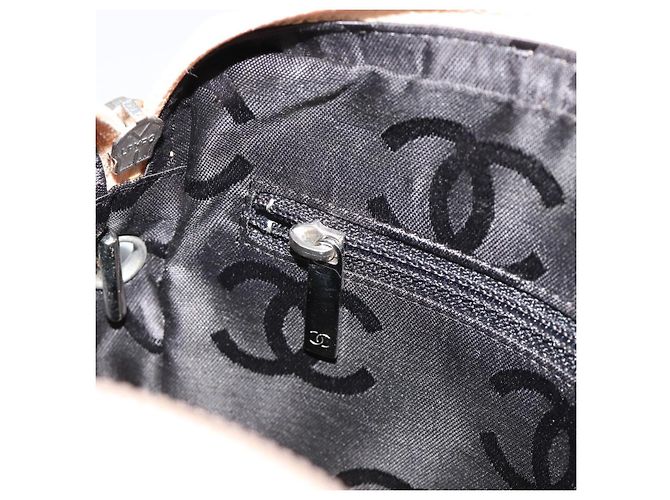 CHANEL Matelasse Cambon Line Shoulder Bag Pelle Beige Argento CC Auth 183625M - vista 23