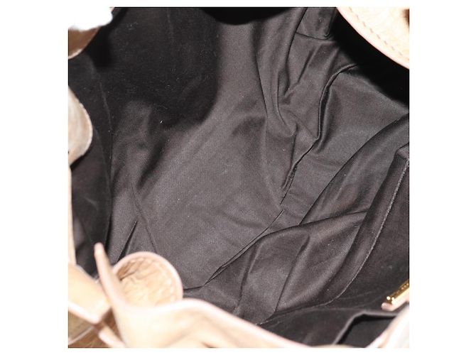 Borsa a Spalla Miu Miu in Pelle Beige Oro Auth yk20471SAM D'oro - vista 10