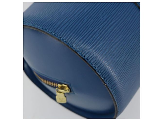 Borsa LOUIS VUITTON Epi Soufflot Blu M52225 LV Auth 182665A - vista 14