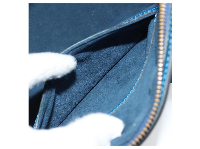 Borsa LOUIS VUITTON Epi Soufflot Blu M52225 LV Auth 182665A - vista 21