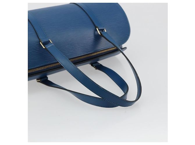 Borsa LOUIS VUITTON Epi Soufflot Blu M52225 LV Auth 182665A - vista 7