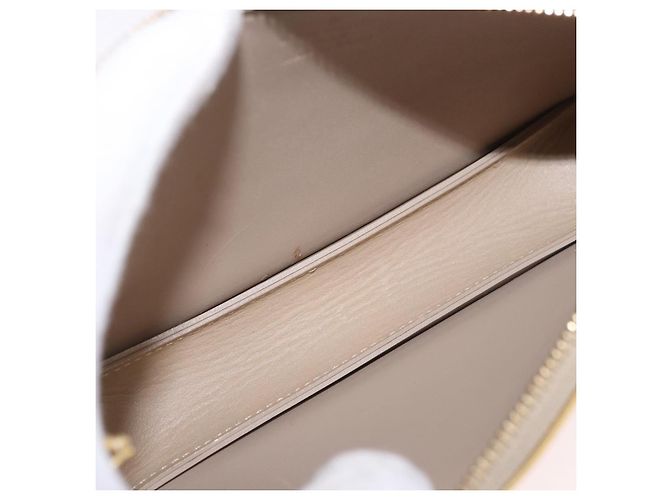 LOUIS VUITTON Monogram Vernis Lexington Pouch Beige M91010 LV Auth 184312 - vista 11