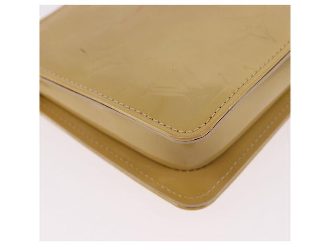 LOUIS VUITTON Monogram Vernis Lexington Pouch Beige M91010 LV Auth 184312 - vista 14