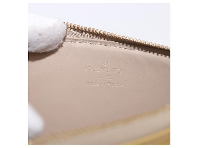 LOUIS VUITTON Monogram Vernis Lexington Pouch Beige M91010 LV Auth 184312 - vista 18