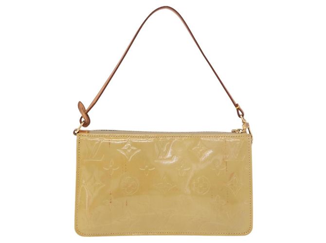 LOUIS VUITTON Monogram Vernis Lexington Pouch Beige M91010 LV Auth 184312 - vista 3