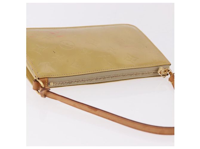 LOUIS VUITTON Monogram Vernis Lexington Pouch Beige M91010 LV Auth 184312 - vista 7