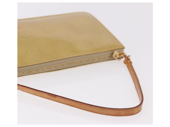 LOUIS VUITTON Monogram Vernis Lexington Pouch Beige M91010 LV Auth 184312 - vista 8