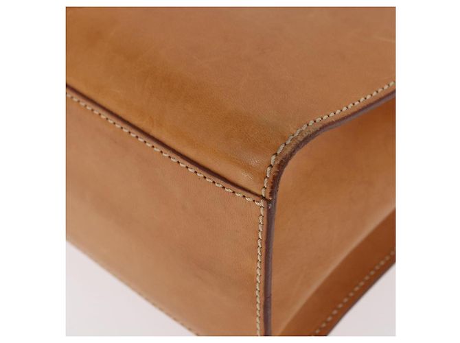 Céline CELINE Handtasche Leder Braun Silber Auth 183890 - Ansicht 10