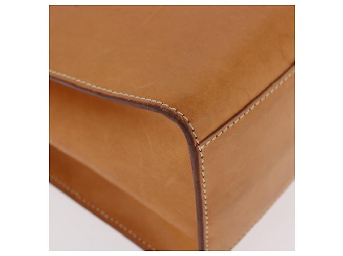 Céline CELINE Handtasche Leder Braun Silber Auth 183890 - Ansicht 14