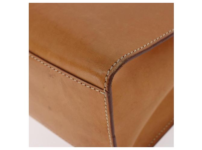 Céline CELINE Handtasche Leder Braun Silber Auth 183890 - Ansicht 15
