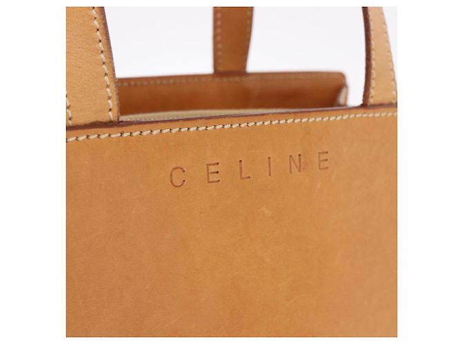 Céline CELINE Handtasche Leder Braun Silber Auth 183890 - Ansicht 17