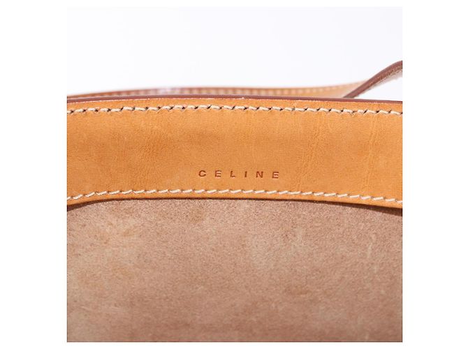 Céline CELINE Handtasche Leder Braun Silber Auth 183890 - Ansicht 18