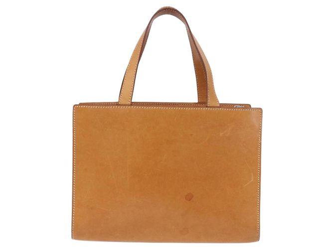 Céline CELINE Handtasche Leder Braun Silber Auth 183890 - Ansicht 2