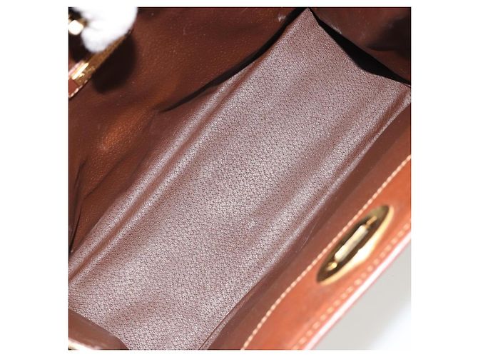 Borsa Burberry Nova Check in PVC Beige Oro Auth 182610A D'oro - vista 11