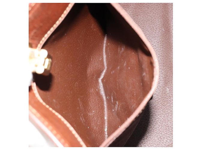 Borsa Burberry Nova Check in PVC Beige Oro Auth 182610A D'oro - vista 12