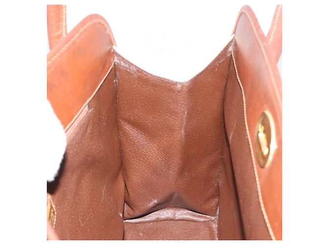 Borsa Burberry Nova Check in PVC Beige Oro Auth 182610A D'oro - vista 18