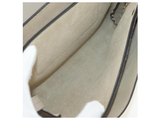 Chloé Borsa a tracolla Chloe Fay in scamosciato beige e oro Auth gh2099 D'oro - vista 11