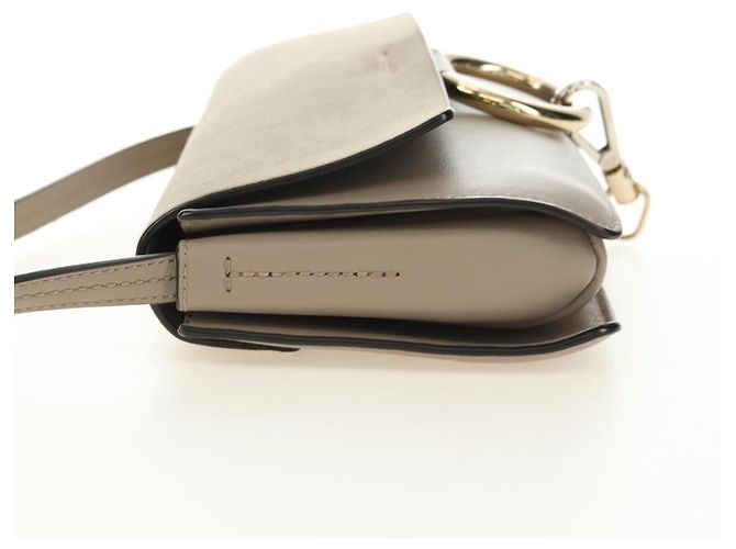 Chloé Borsa a tracolla Chloe Fay in scamosciato beige e oro Auth gh2099 D'oro - vista 3