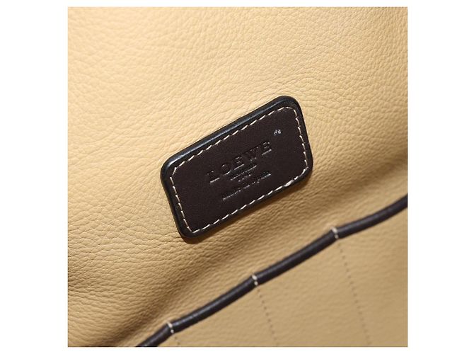 Borsa LOEWE Anagram in scamosciato 2way Beige Gold Autentica 183333 - vista 11