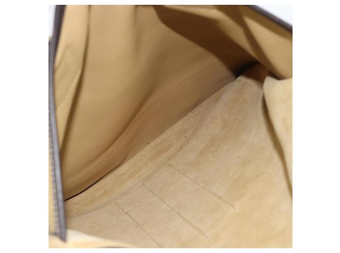 Borsa LOEWE Anagram in scamosciato 2way Beige Gold Autentica 183333 - vista 22