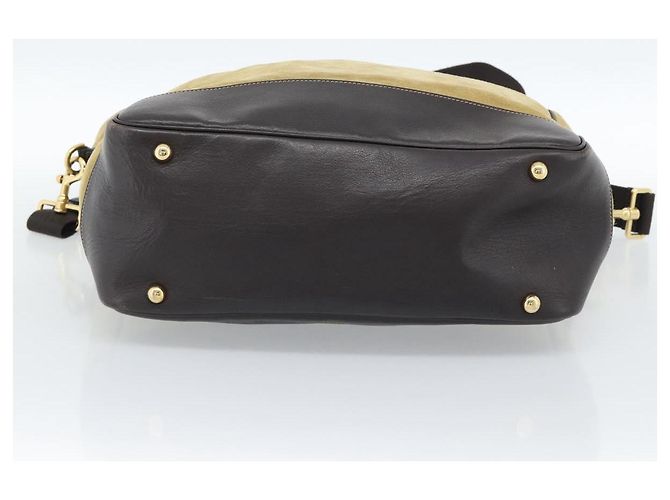 Borsa LOEWE Anagram in scamosciato 2way Beige Gold Autentica 183333 - vista 5